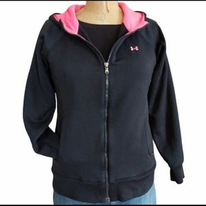 UnderArmour Black/Pink Zip Up Jacket